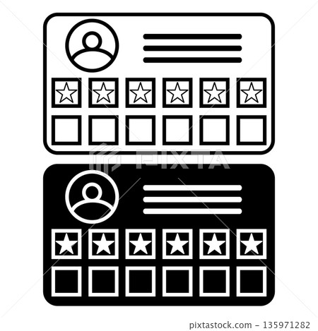 Loyalty points card icon from e commerce and payment collection. Loyalty card symbol. Loyalty card, card, gift outline sign. flat style. Loyalty points card icon from e commerce and payment collection. Loyalty card symbol. Loyalty card, card, gift outline sign. flat style. 135971282