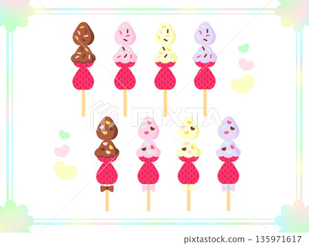 Chocolate strawberries 135971617