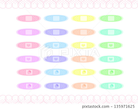 Adhesive bandage set Adhesive bandage set 135971625