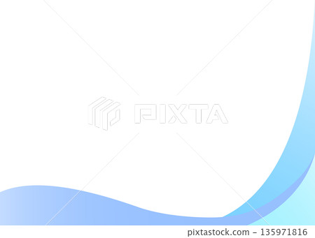 簡潔的曲線背景，邊框 135971816