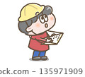 Illustration of a boy doing research 135971909