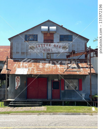Old steel sheet factory building, Texas, U.S.A. Old steel sheet factory building, Texas, U.S.A. 135972196