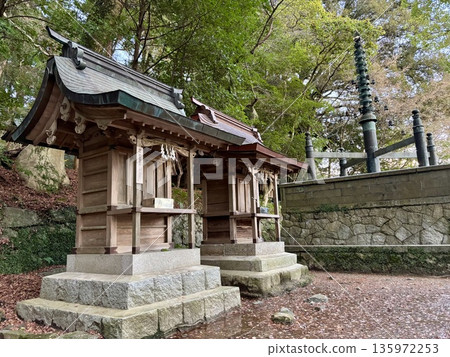 神社排成一列 135972253