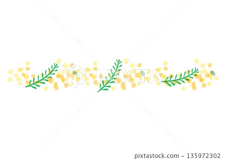 Mimosa Sheer Botanical | Mimosa Header and Footer Mimosa Sheer Botanical | Mimosa Header and Footer 135972302