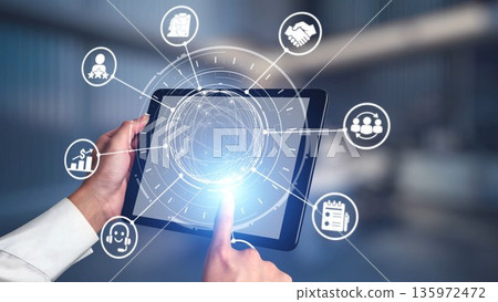CRM Customer Relationship Management Platform with Data Analytic User Tool Spire 135972472