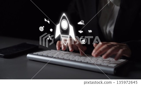 Startup Launch and Business Growth Innovation Strategy Muxer 135972645