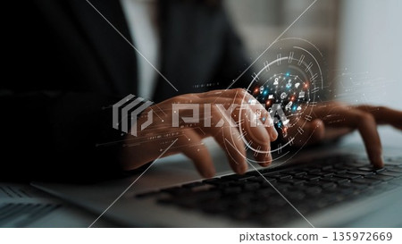 Artificial Intelligence Core with Digital Data Circuit Marrow 135972669
