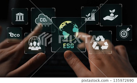 ESG principles for sustainable business and governance Marrow 135972690