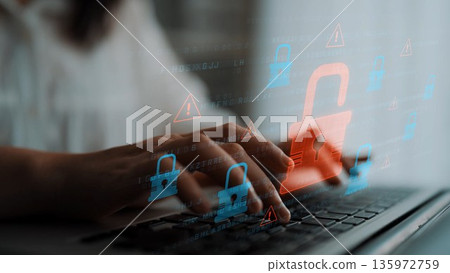 Cybersecurity Breach Highlighting Data Vulnerability Marrow 135972759