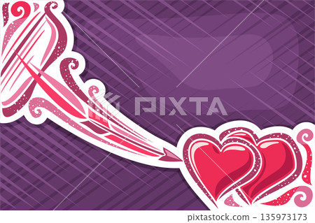 Vector greeting card for Valentine's Day Vector greeting card for Valentine's Day 135973173
