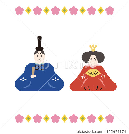雛人偶皇帝與皇后 135973174