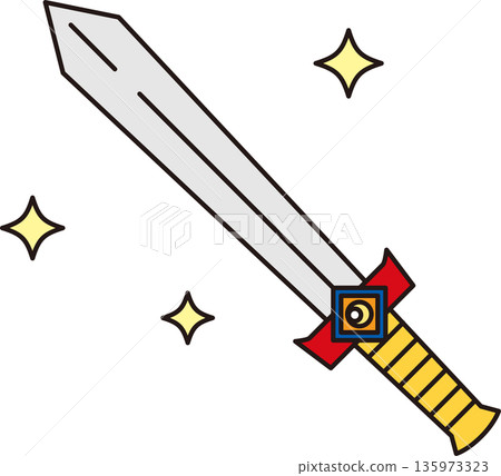 A toy-like Western-style sword 135973323