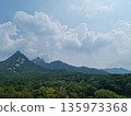 This is a view of the peak of Mt. Bukhan. 135973368