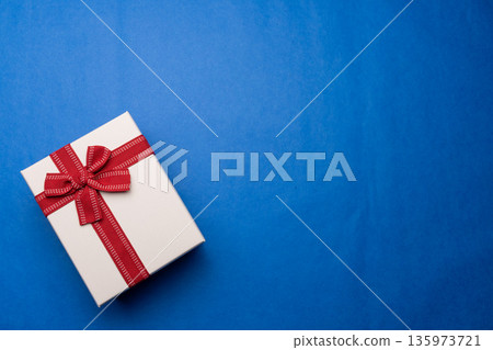 Blue Japanese paper background gift Blue Japanese paper background gift 135973721