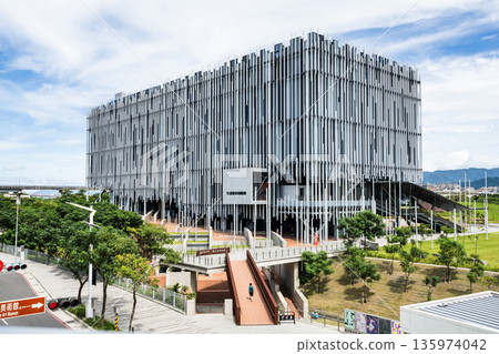 Building view of the New Taipei City Art Museum, located in Yingge District, New Taipei, Taiwan. 135974042