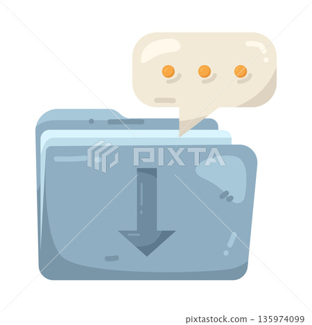 Illustration of Download folder Illustration of Download folder 135974099