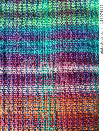 Colorful striped fabric 135974151