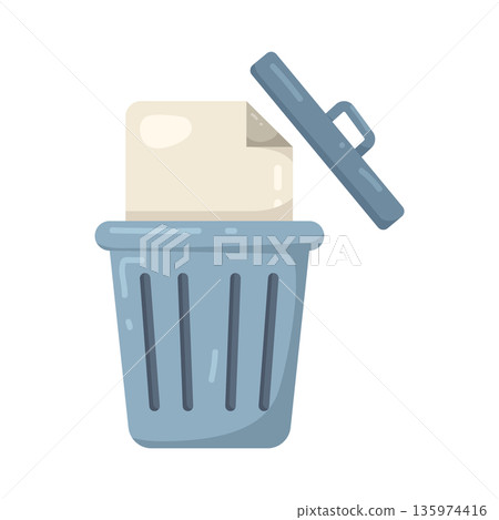 Illustration of Delete file Illustration of Delete file 135974416