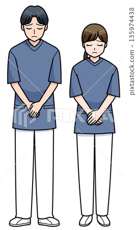 Apologizing nurse set Apologizing nurse set 135974438