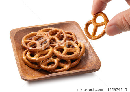Pretzels, hand-picked German pastries Pretzels, hand-picked German pastries 135974545