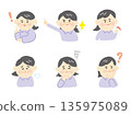 老奶奶表情各異 135975089