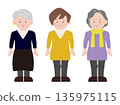 70歲以上的女性 135975115