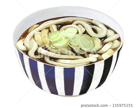 Ise udon (striped bowl) 135975155