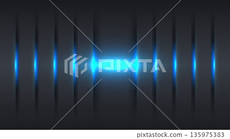 Modern dark gray background with vertical panels and blue neon glow effect for futuristic high tech digital design and cybersecurity wallpaper 135975383
