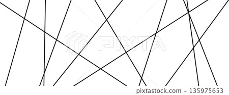 Random diagonal line pattern. Thin black straight strokes. Minimal geometric bg. Random diagonal line pattern. Thin black straight strokes. Minimal geometric bg. 135975653