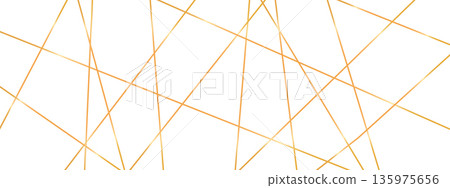 Straight chaotic random bg with asymmetric linear shapes. Luxury gold background for advertising, covers. 135975656
