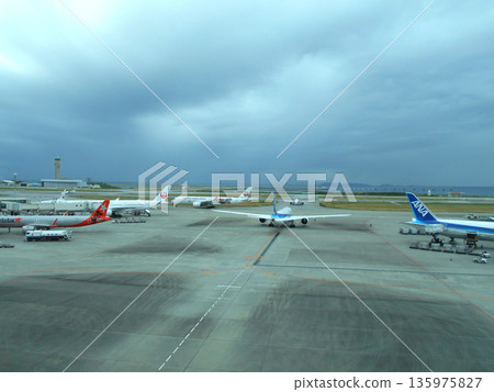Okinawa Naha Airport: Waiting planes 135975827