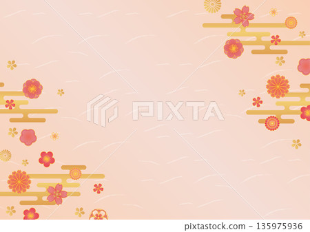 Pink floral background Pink floral background 135975936