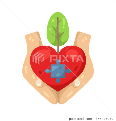 Illustration of heart Illustration of heart 135975959