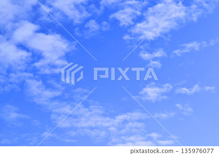 Refreshing blue sky Free space image (Fix photo) 135976077