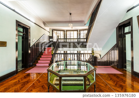 Building view of Dr. Sun Yat-Sen Memorial House in Macau, China. 135976180