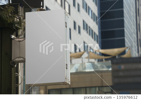 Street sign mock-up ad photo 135976612