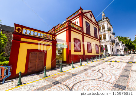 Building view of the Macao Public Conservatory(School of Music) in Macau, China. Building view of the Macao Public Conservatory(School of Music) in Macau, China. 135976851