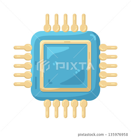 Illustration of chip 135976958