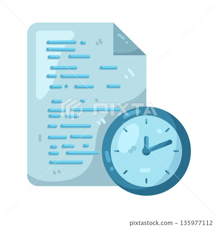 Illustration of time sheet Illustration of time sheet 135977112