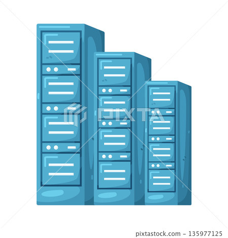 Illustration of data center Illustration of data center 135977125