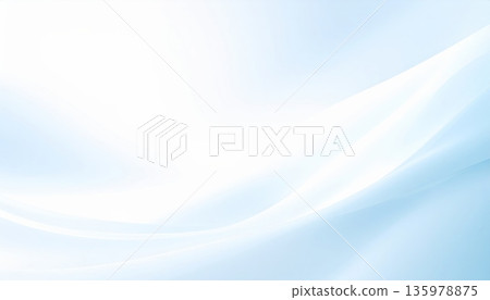 Abstract blue wave background, featuring a striking modern design with flowing curves. 135978875