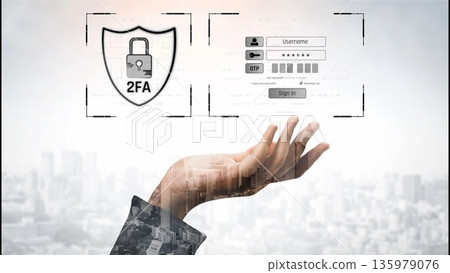 Two-factor authentication for secure login system Marrow 135979076