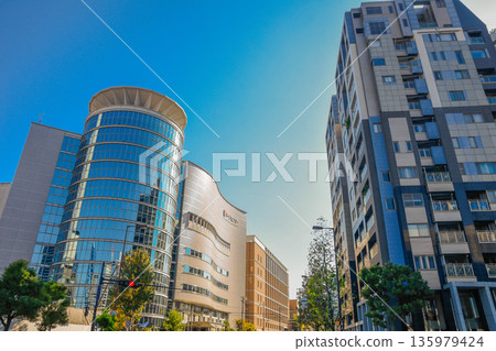 大阪市天滿橋地區街景 135979424