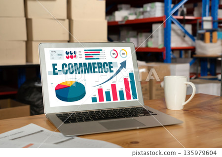 E-commerce data software provide modish dashboard for sale analysis 135979604