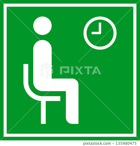 Waiting room sign, waiting area, seat room icon Waiting room sign, waiting area, seat room icon 135980475