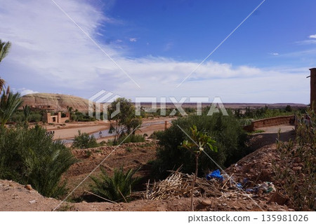 Ait Benhaddou view in Morocco Ait Benhaddou view in Morocco 135981026