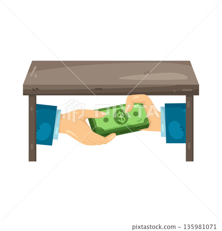 Illustration of Bribery Illustration of Bribery 135981071