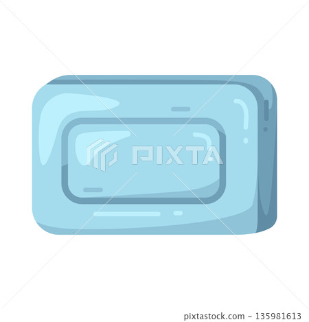 Illustration of soap bar 135981613