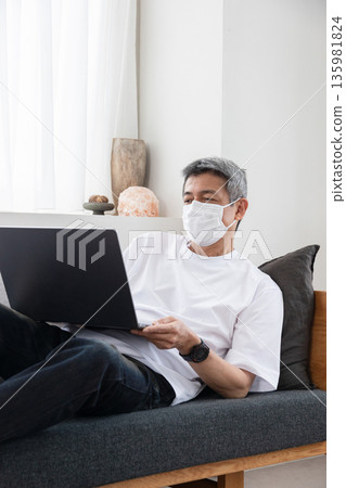 A man in poor physical condition A man in poor physical condition 135981824