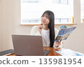 Women planning for a trip 135981954